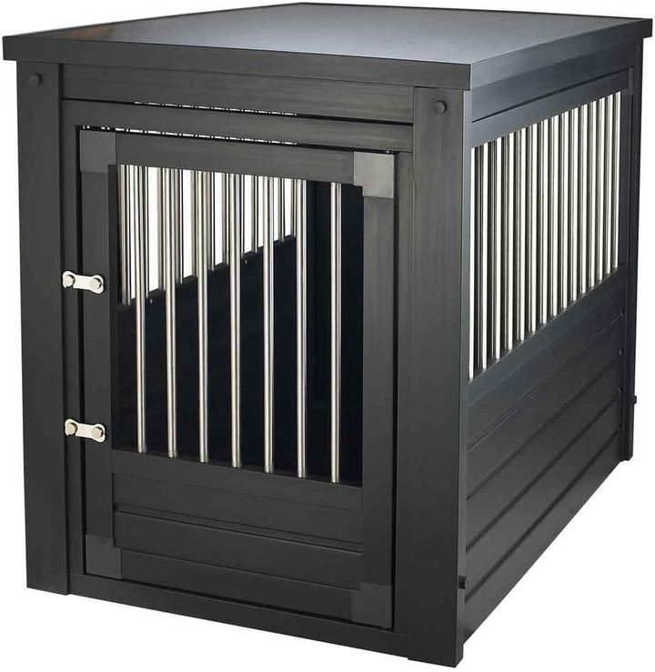 indoor dog crate table with door and 4 sided vents for superior airflow 