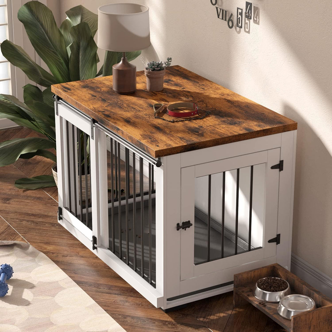 Barn-Door Furniture Dog Crate