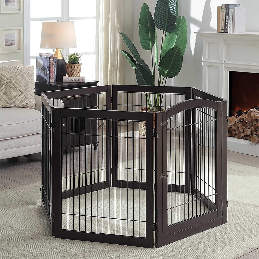 black pet pen -folds for storage