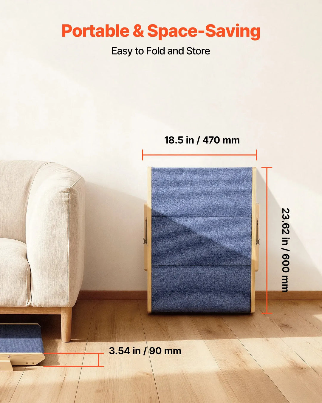 folding 3step pet stairs