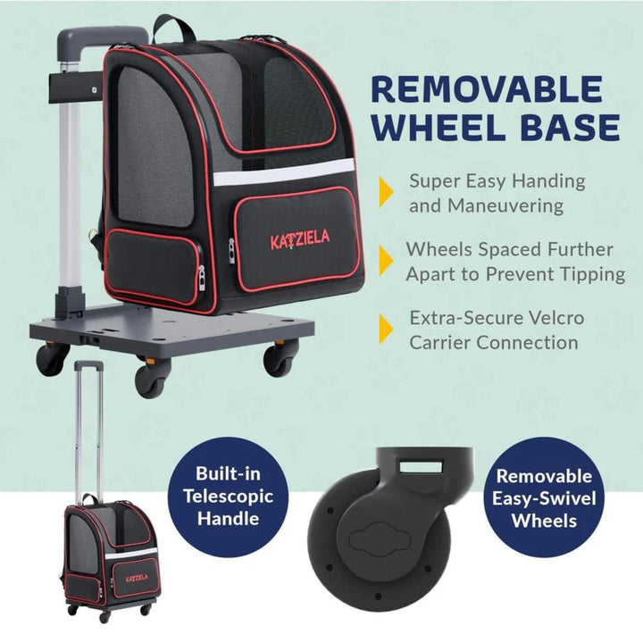 Pet carrier with wheels
