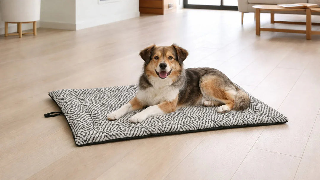 diamond pet mat with reversible charcoal