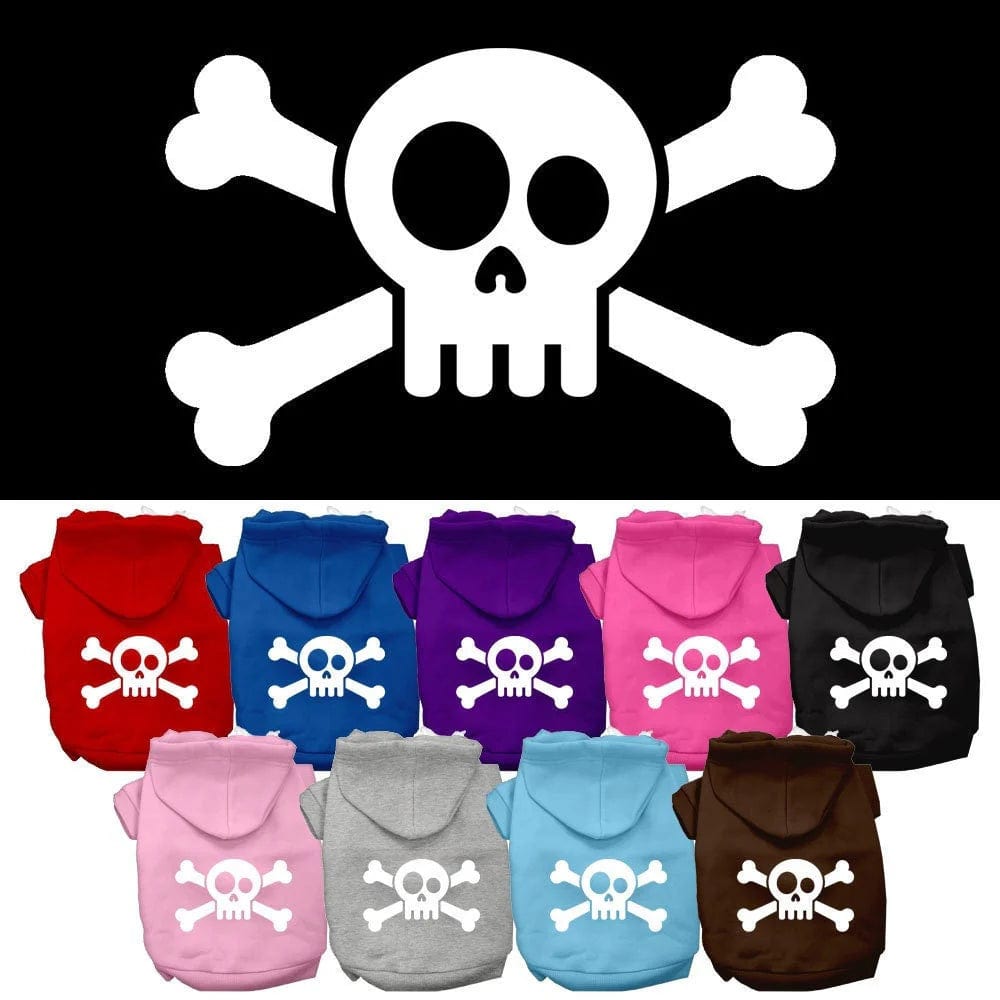 boy skull design hoodie for dogs