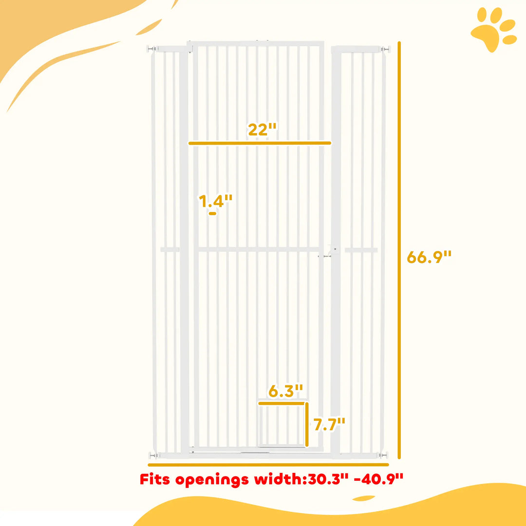 Cat Gate Dog Barrier for Doorway