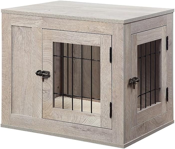 Gray Pet -Luv Dog Crate with 2 doors – OfficialDogHouse