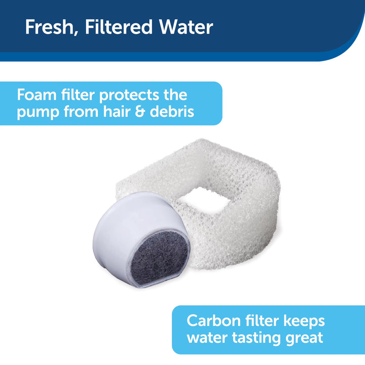 filtered pet water fountain