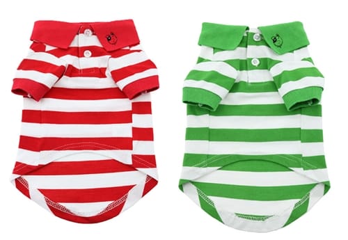 Striped Polo Shirt For Dogs