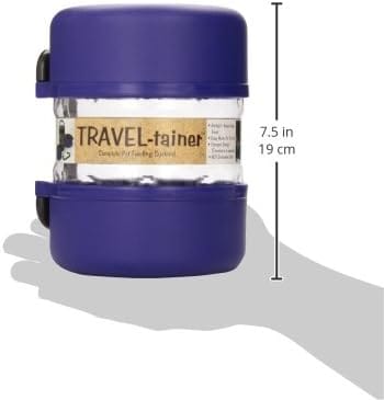 size -traveltainer dog travel feeding system