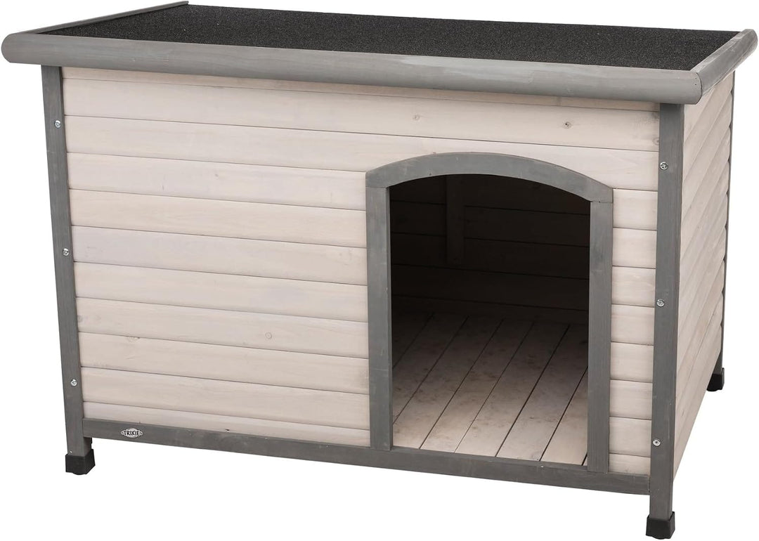Gray Offset Entrance Dog House