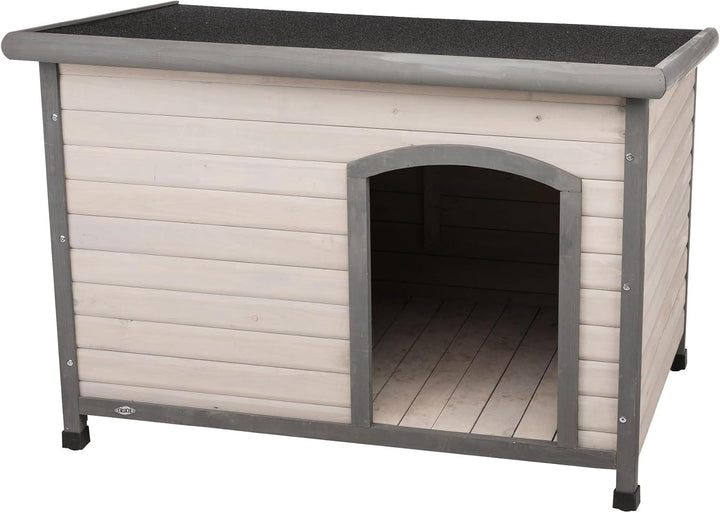 Gray Offset Entrance Dog House