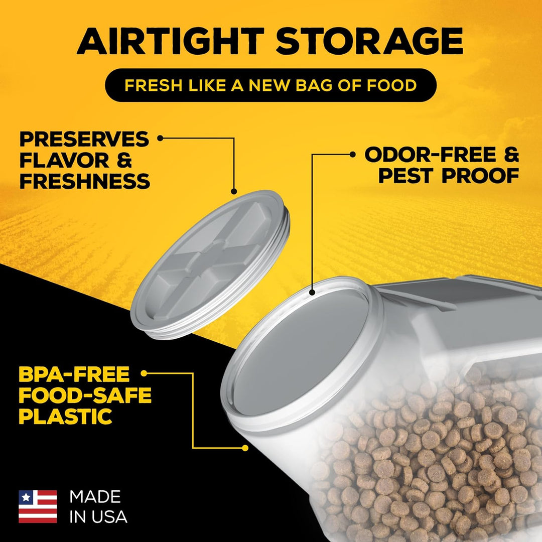 storage for solid dry pet food