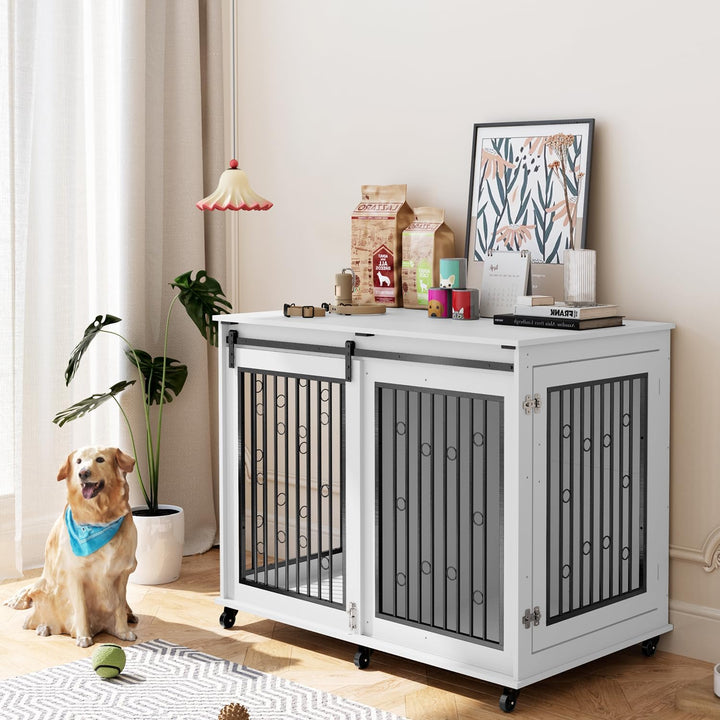 dog crate indoor furniture table