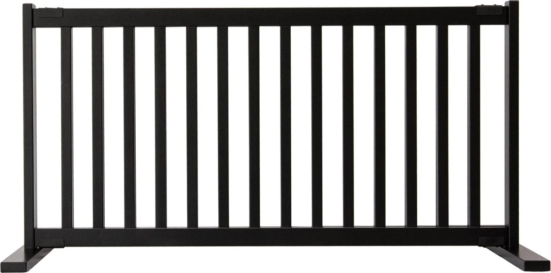 black wooden amish gate