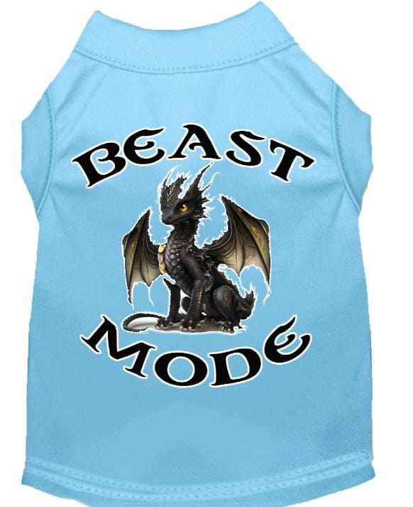 blur dog shirt-Beast Mode with dragon