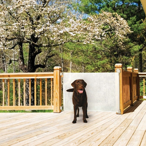 Retractable Pet Barriers can be used outdoors
