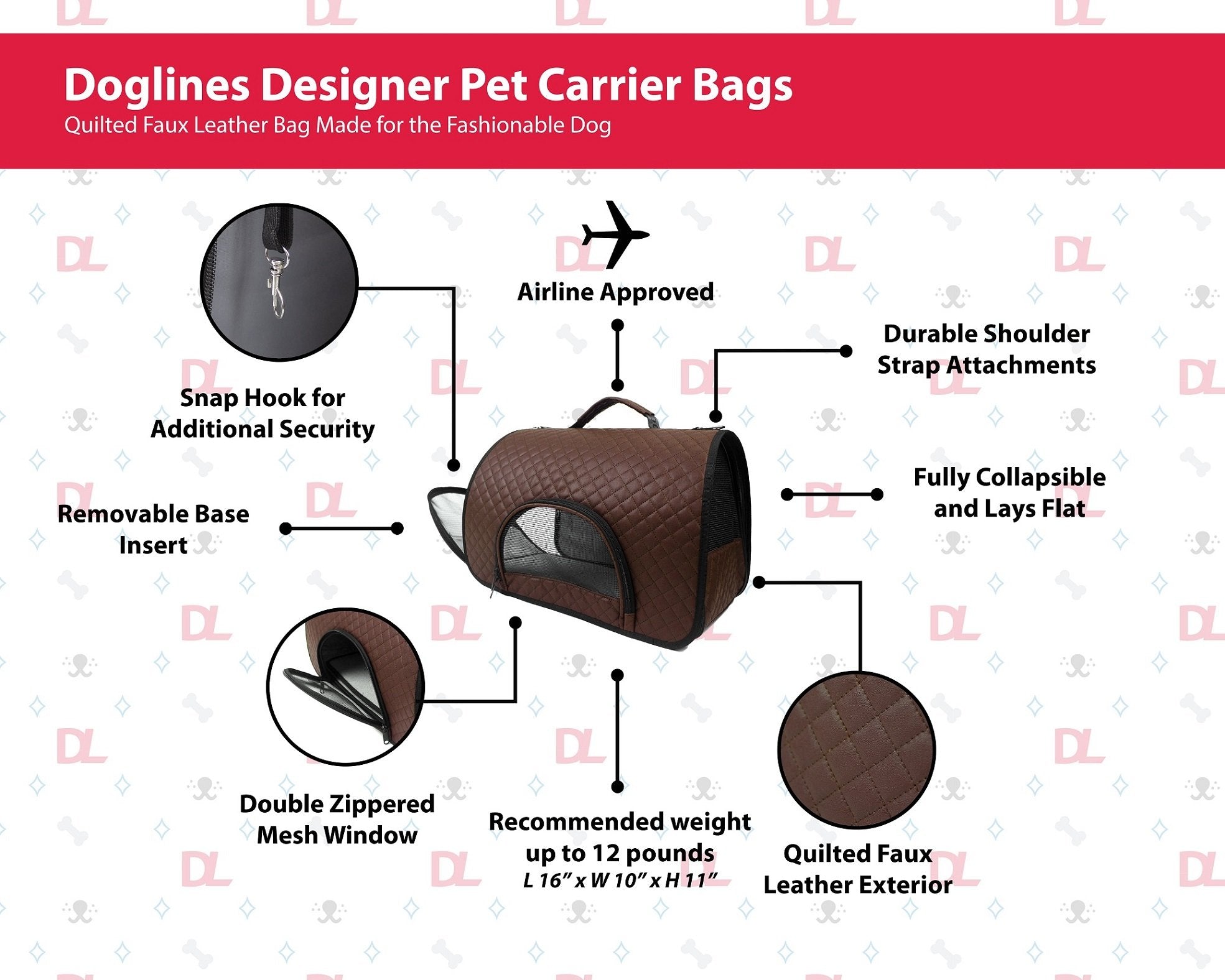 Comfort Ready Airline Dog Carrier Bag