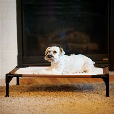 pet warming dog cot-Fleece raised bed