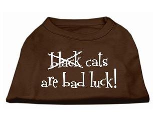 shirt for dogs -cats are bad luck 