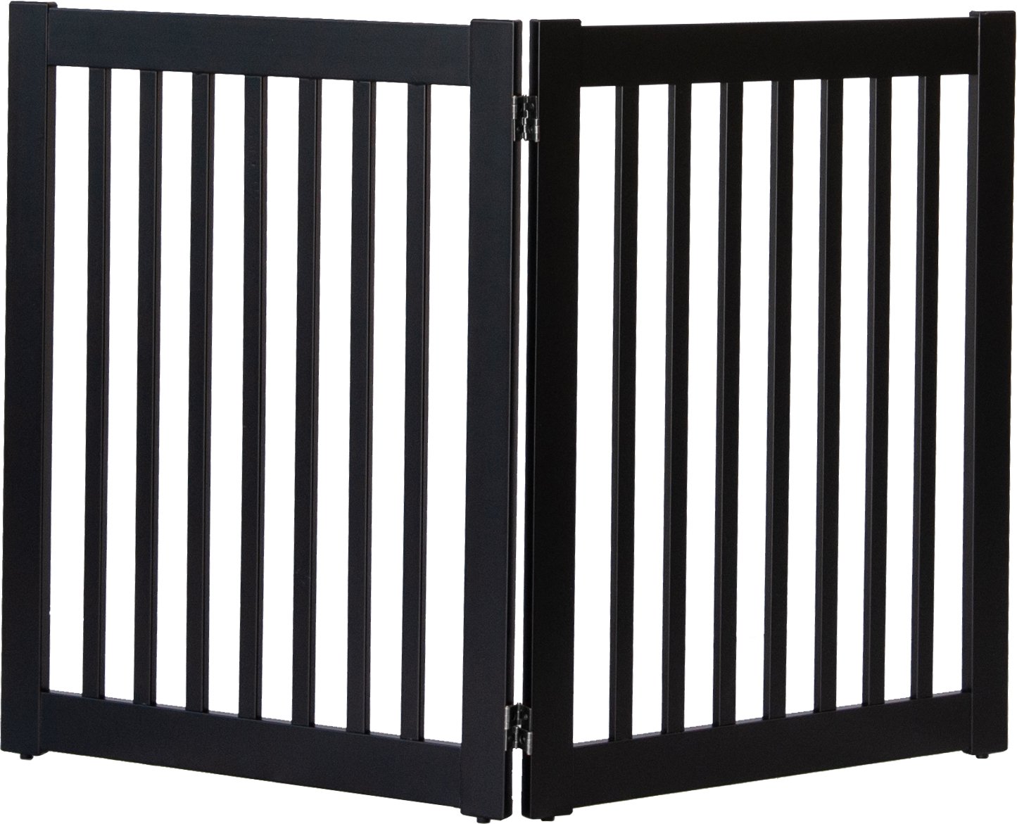 Amish Crafted 2 panel pet gate black