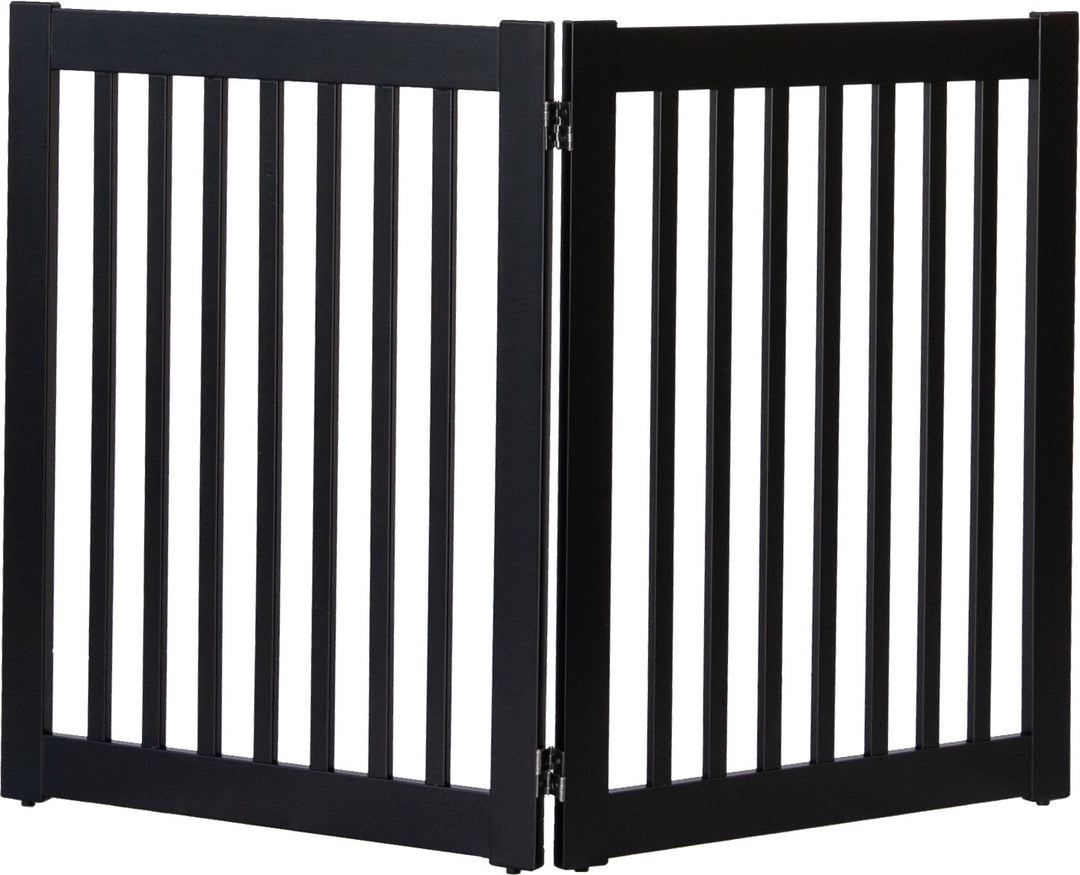 Amish Crafted 2 panel pet gate black