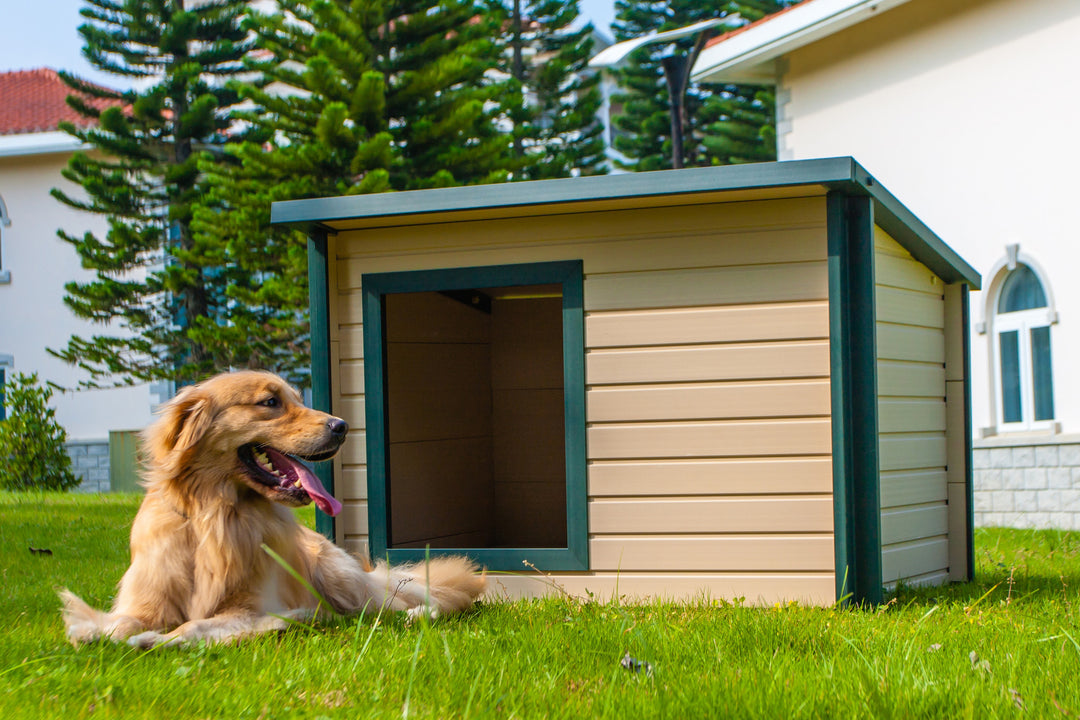 EcoFLEX dog house made from reclaimed materials