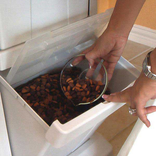 Stackable dog food storage sales container