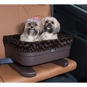 Chocolate large Per Booster Seat with Solod Base