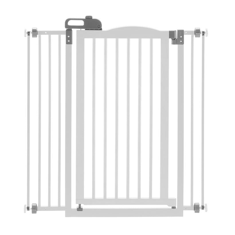 white indoor pet gate -tall
