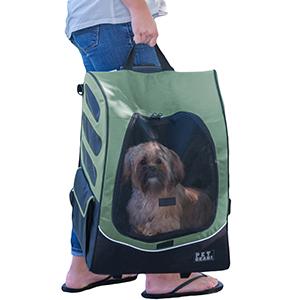 Large Back Pack Rolling Pet Carrier