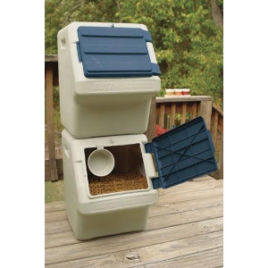 Large dog top food storage bins