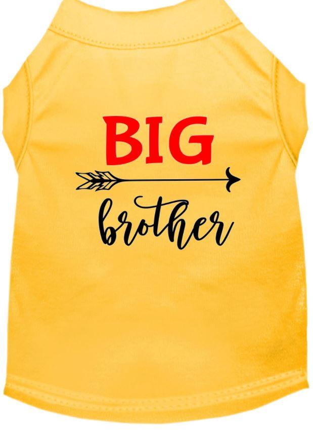 yellow big brother dog shirt