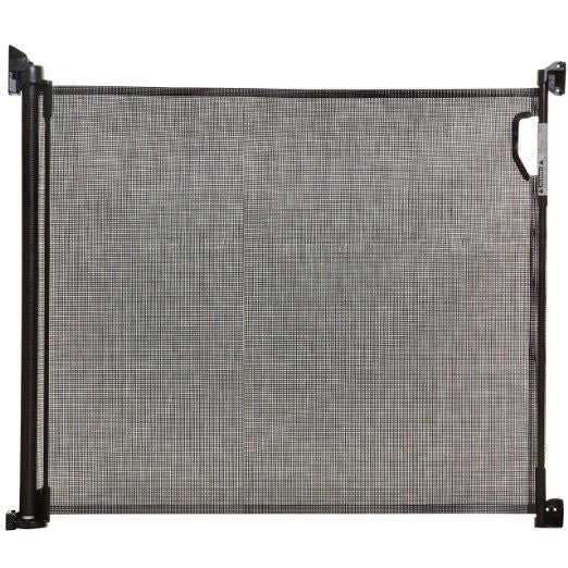 Black Retractable Pet Barrier Gate 
