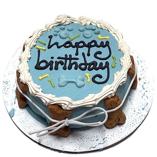 blue-dog-birthday-cake -natural taste dogs love