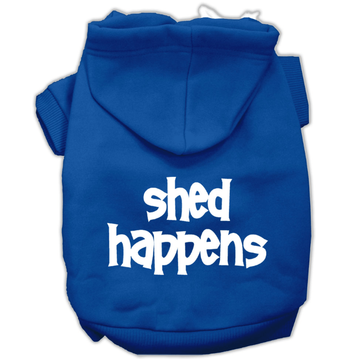 blue hoodie for dogs -shed-happens