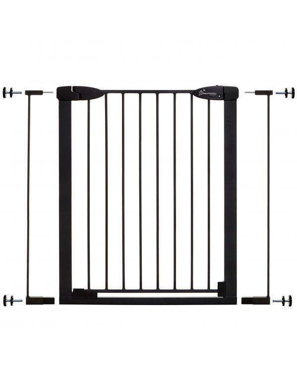 extra tall dog gate-doorway-pressure mount color black