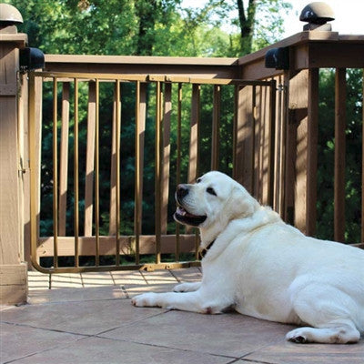 Brown Outdoor Dog Gate