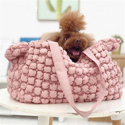 Pink fashion dog carrier plush