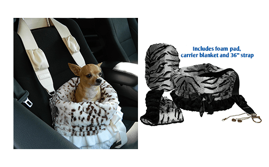 Designer Dog Car Seat - Red