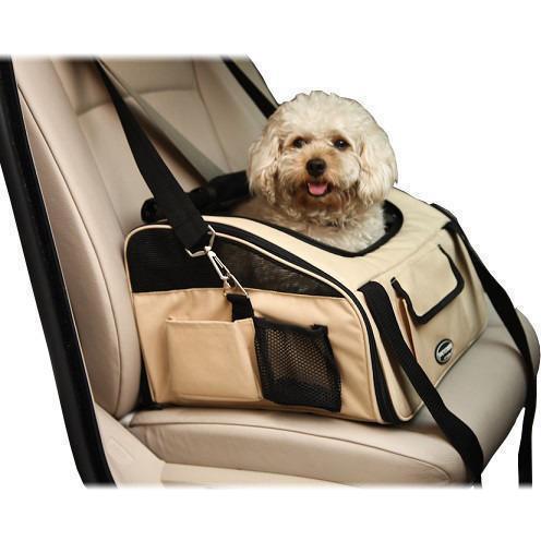 Khaki dog seat car carrier