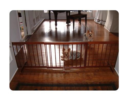 Wooden Step Over Pet Gate