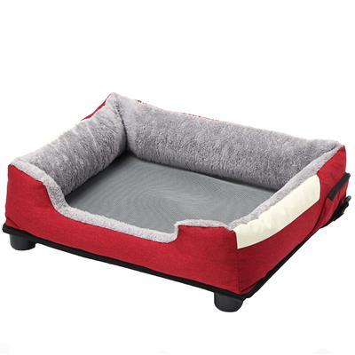 red heating cooling pet bed