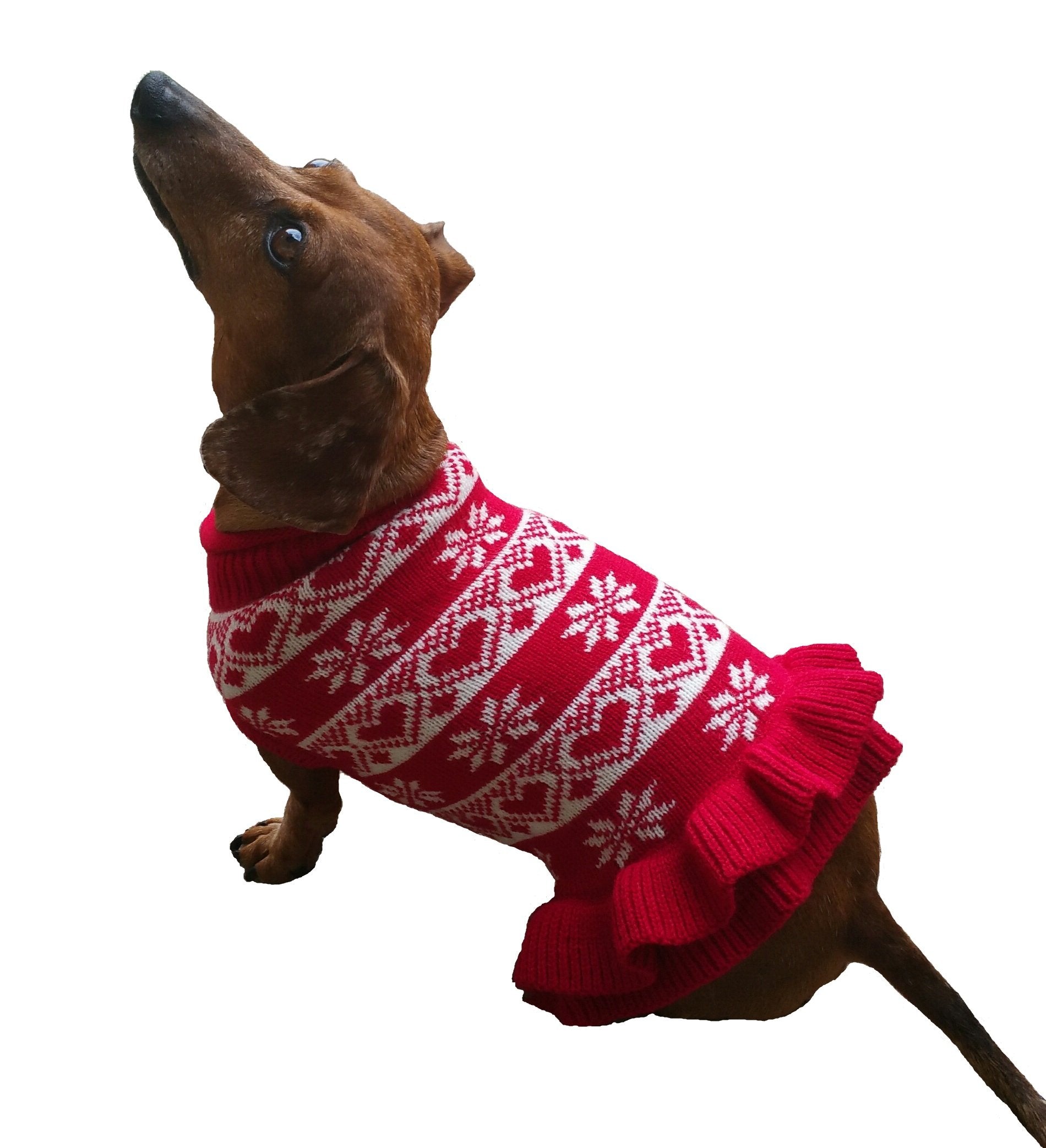 warm dog sweater for girl dog