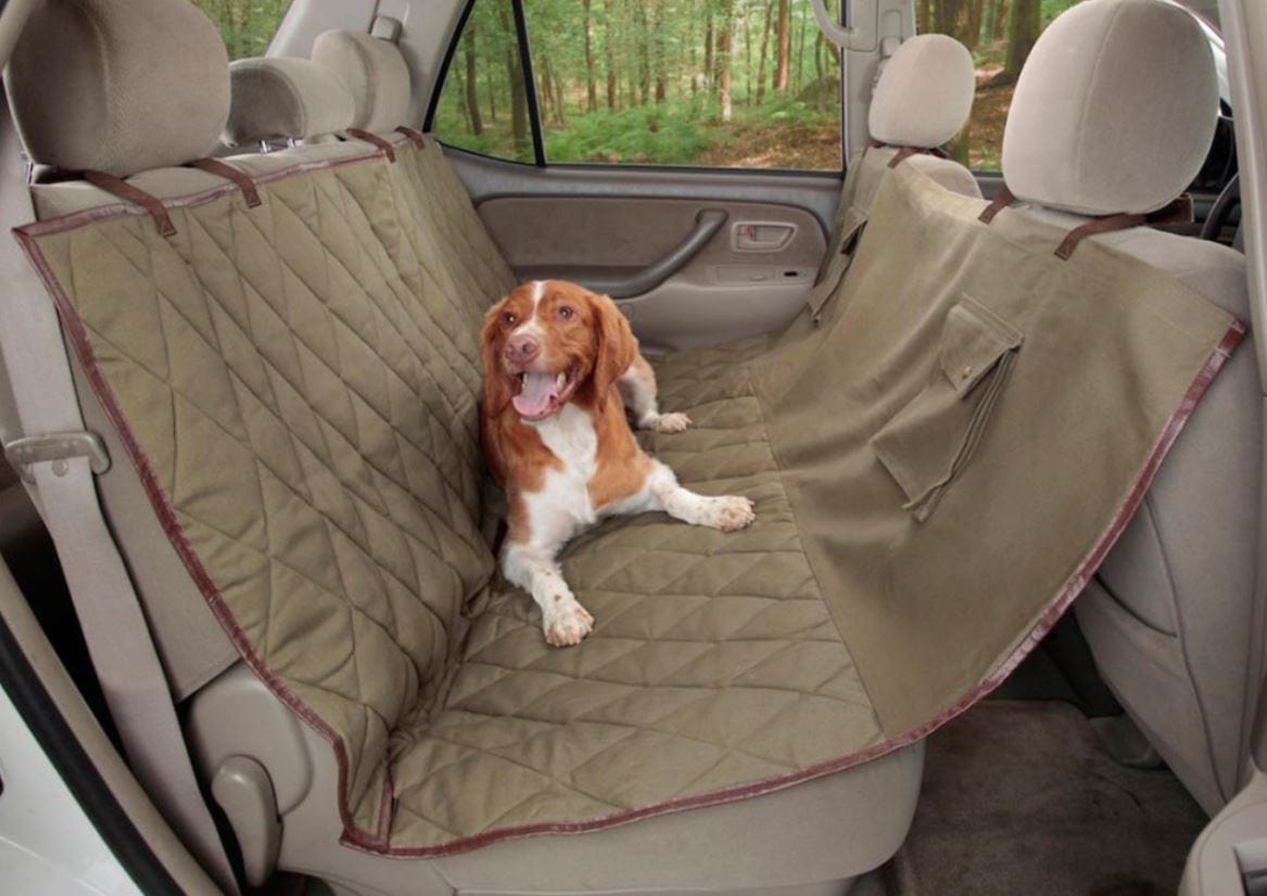 backseat car seat cover -brown