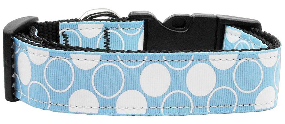 Baby blue nylon comfort collar