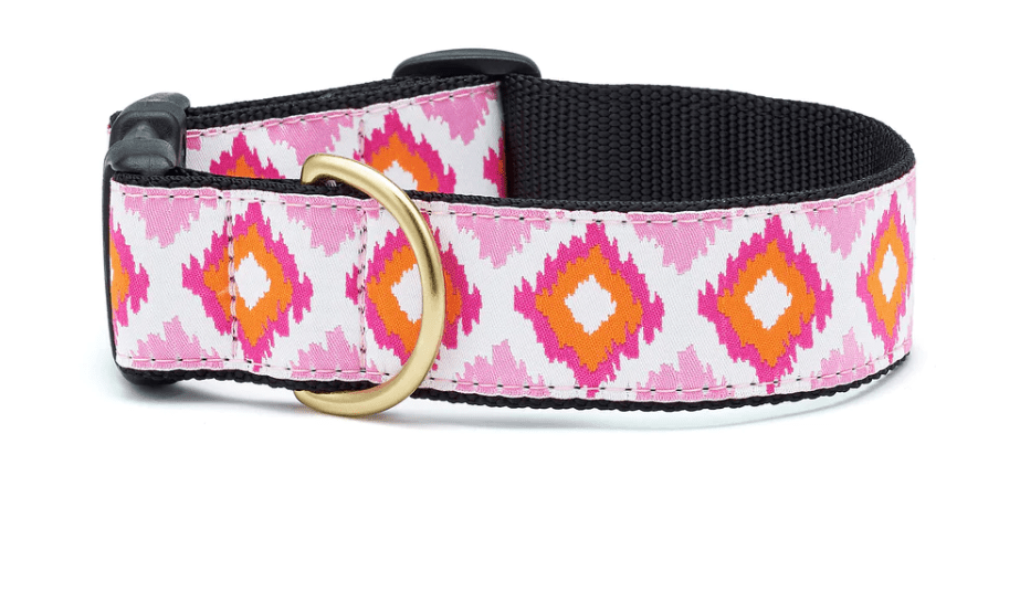 ex.wide pink dog collar 1.5 width