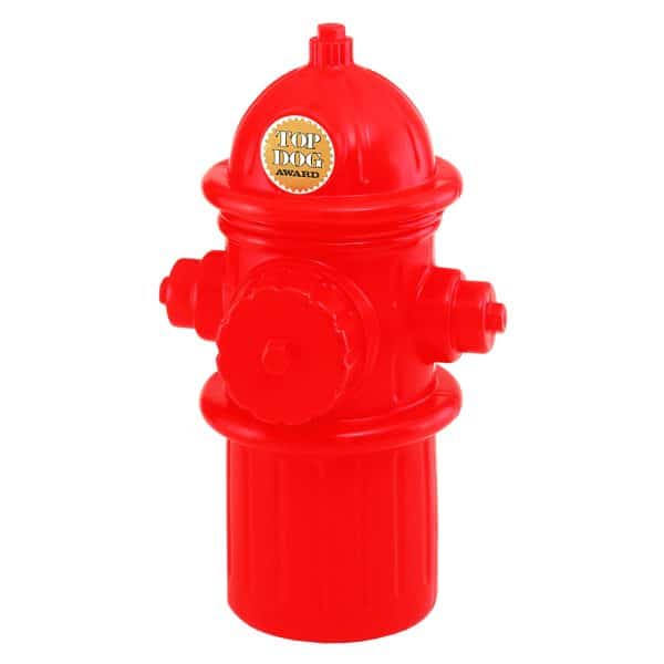 life size fireplug dog toy storage