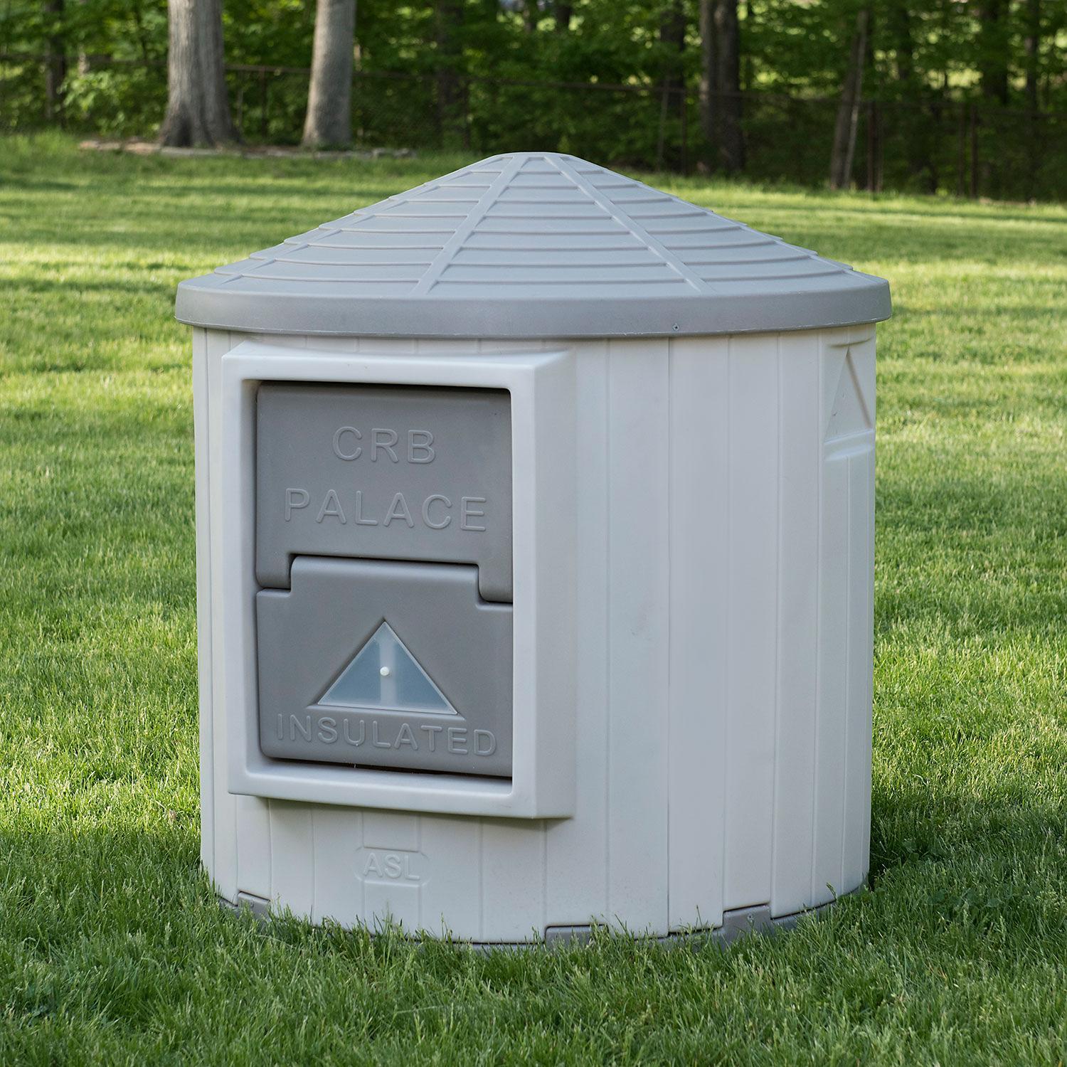 extra large insulated dog house -gray