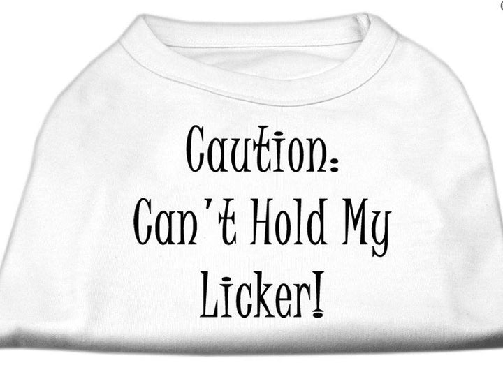 cant hold my licker funny dog shirt