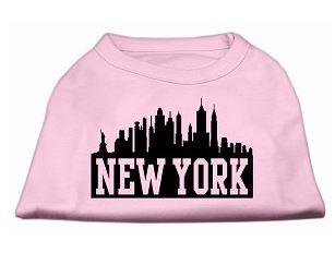 large new york city dog shirt- pink