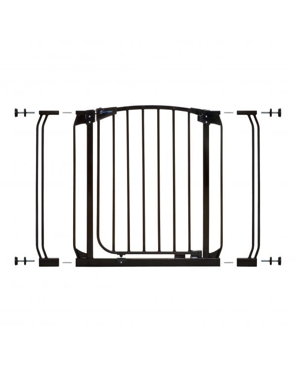 Bindaboo chelsea dog gate black with extensions